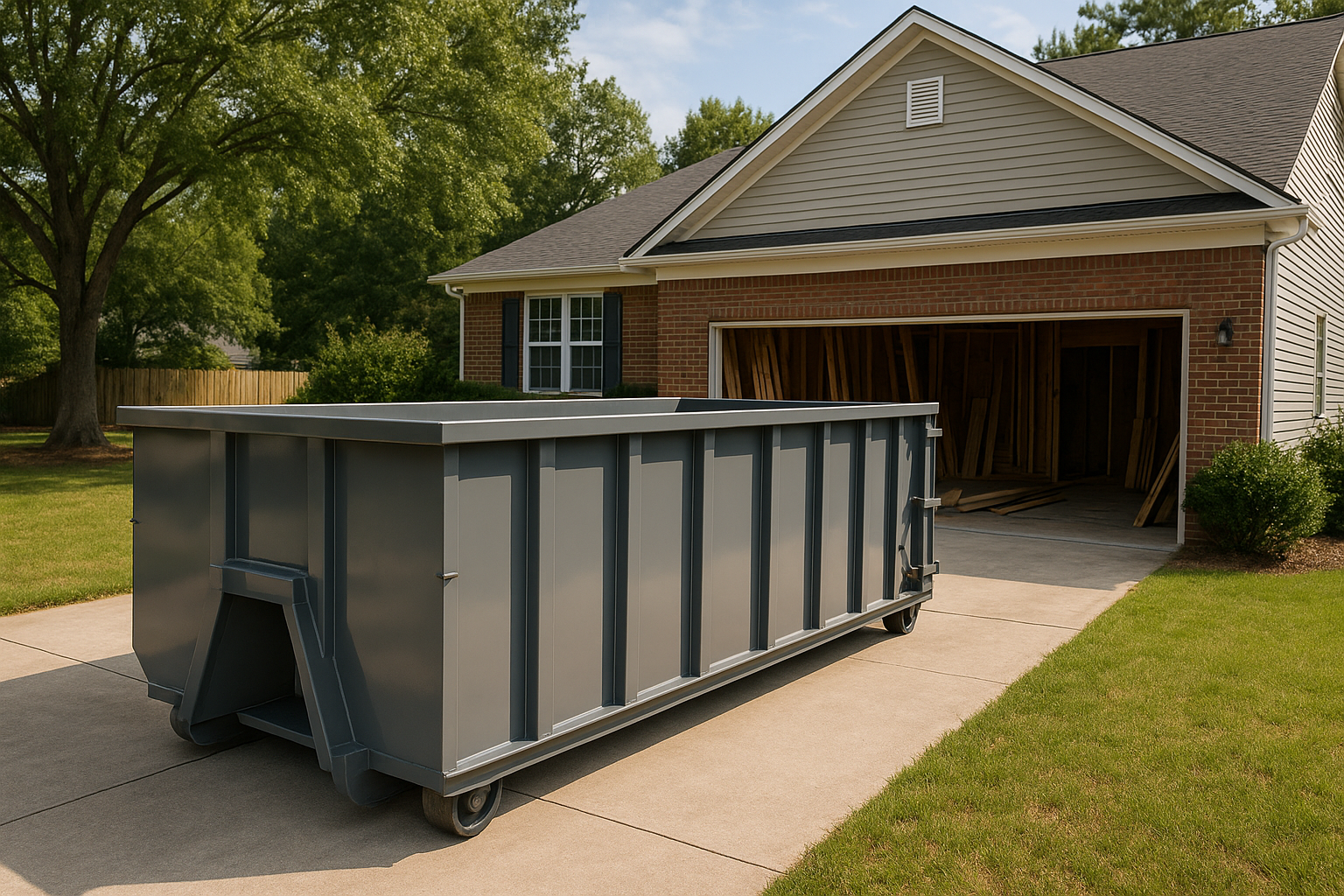 Do I Need a Permit for a Dumpster? Street vs Driveway Explained — dumpster rental in action