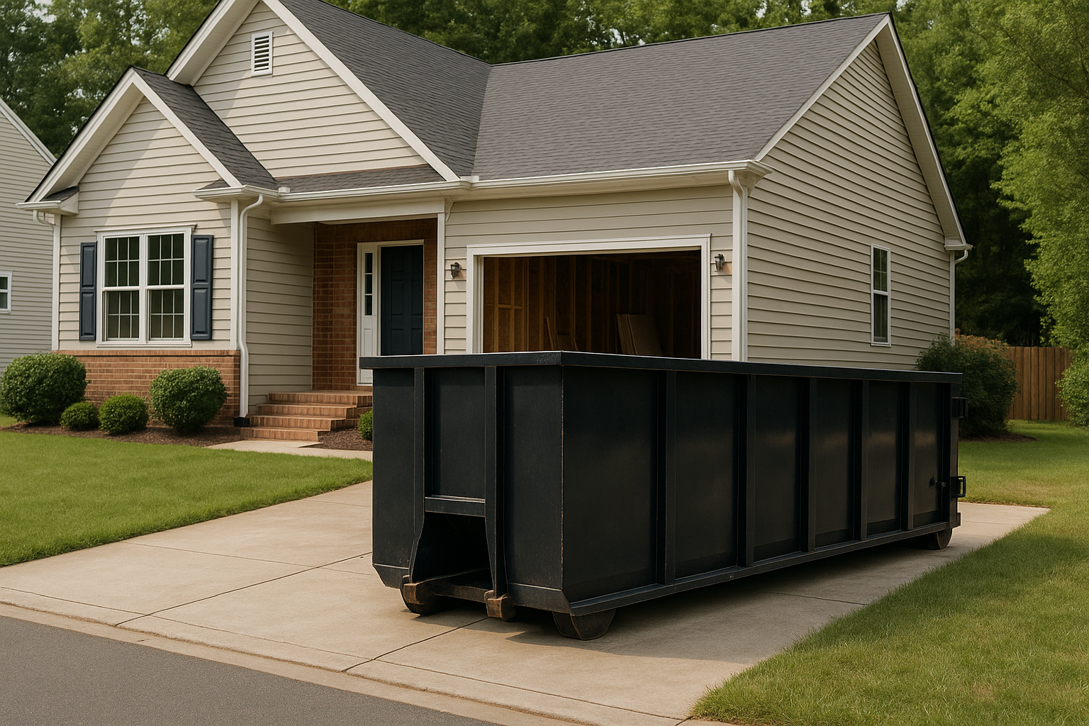 Durham Dumpster Rental: Best Options for Cleanouts and Construction Debris — dumpster rental in action