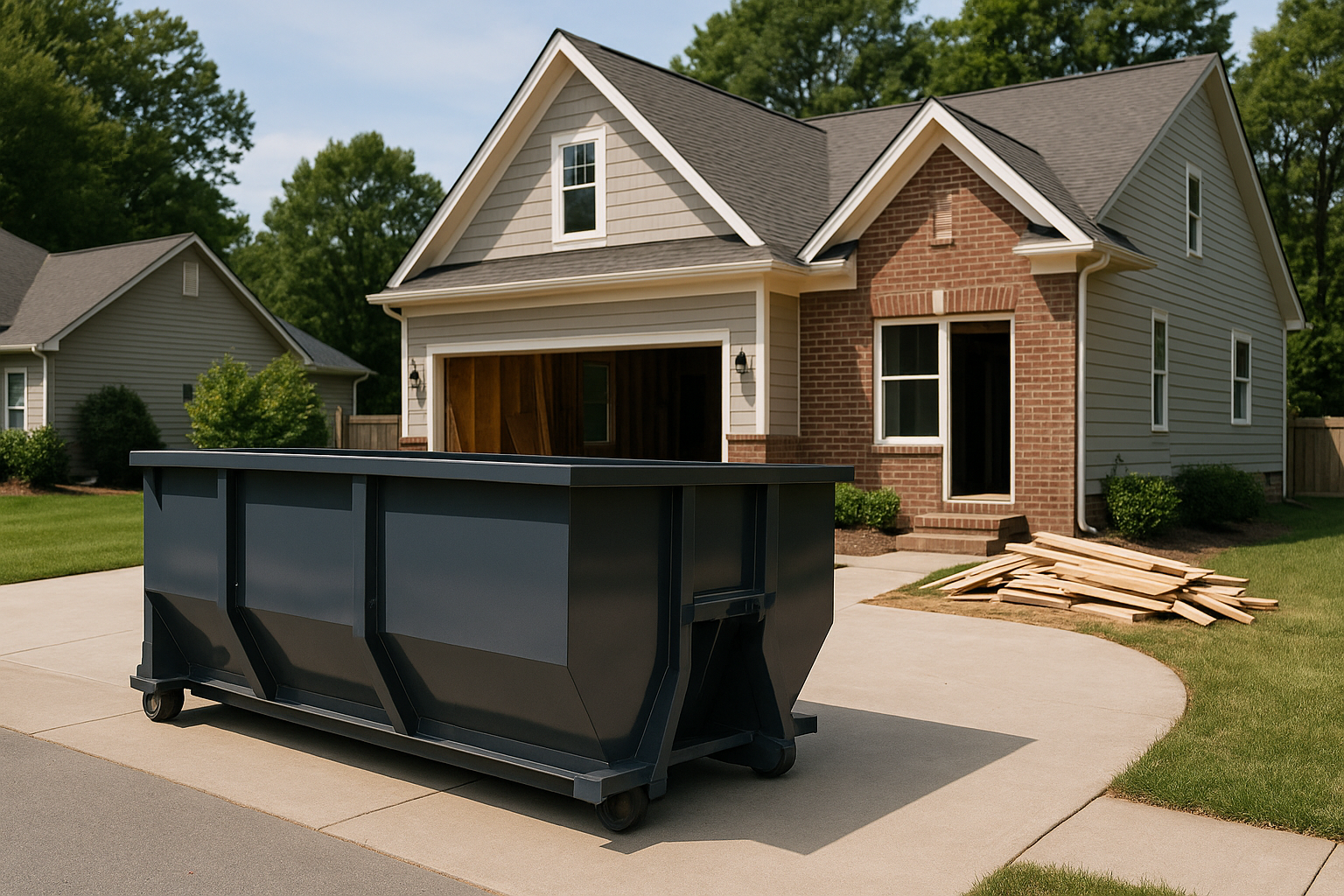 Winston-Salem Dumpster Rental: How to Avoid Overfilling & Pickup Delays — dumpster rental in action